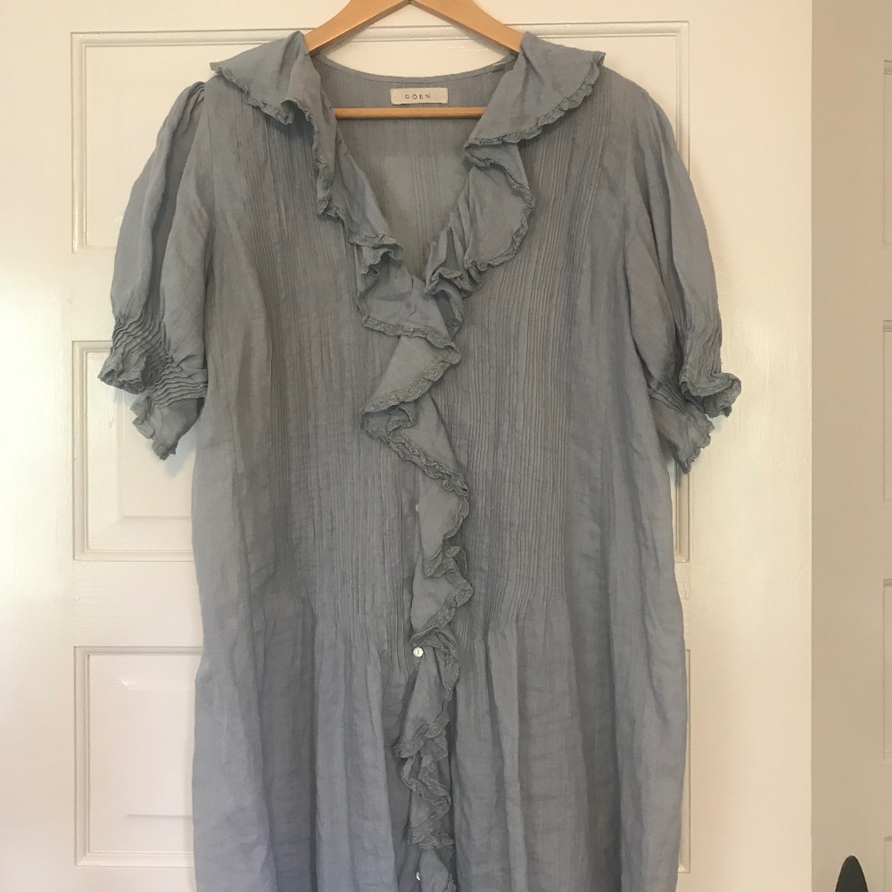 Doen ruffle dress, short, size M